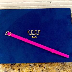 Neon Pink Silicone Keep Bracelet
